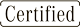 Certified logo